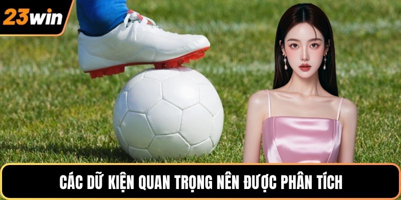 Các dữ kiện quan trọng nên được phân tích