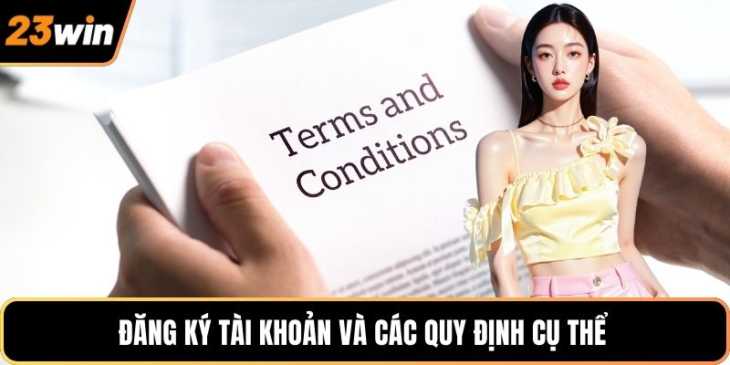 Đăng ký tài khoản và các quy định cụ thể 