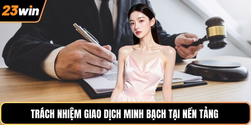 Trách nhiệm giao dịch minh bạch tại nền tảng